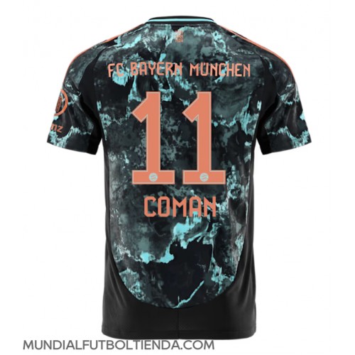 Camiseta Bayern Munich Kingsley Coman #11 Segunda Equipación Replica 2024-25 mangas cortas